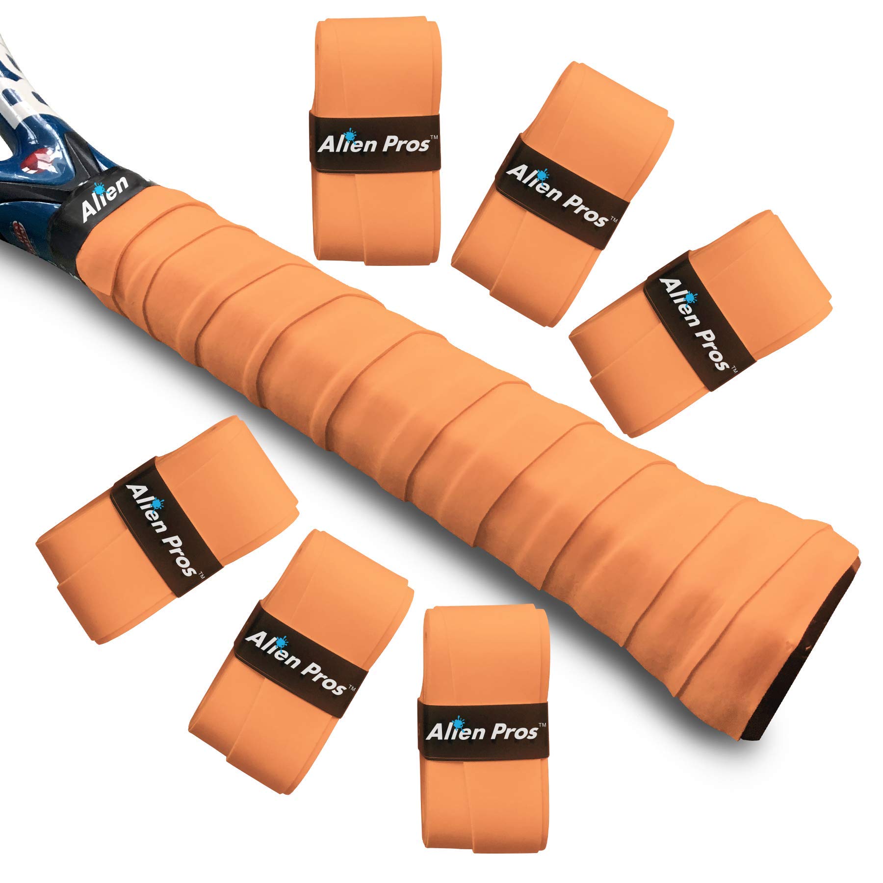 ALIEN PROS Tennis Overgrip Tape (6 Grips) - Precut for High Performance