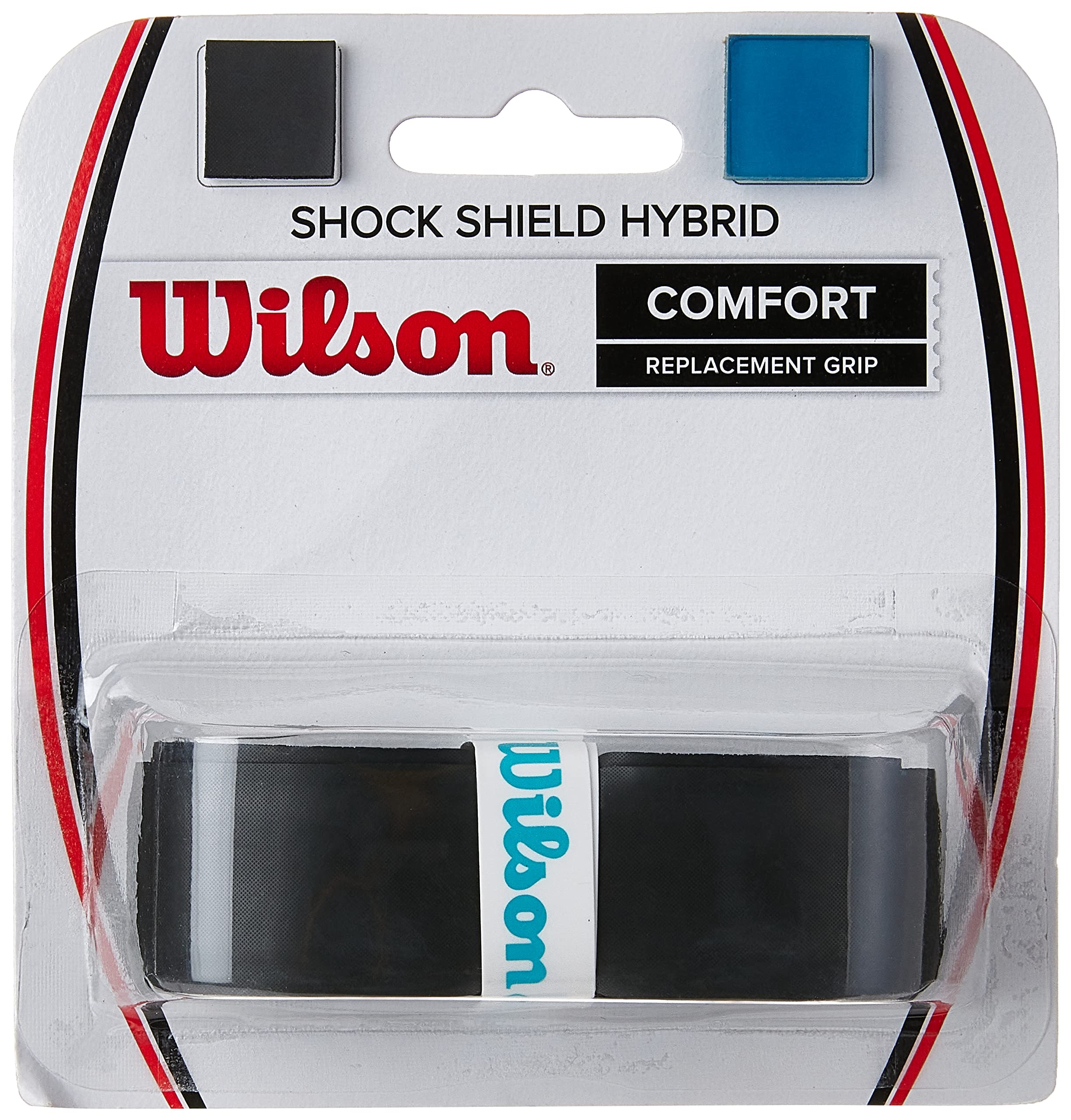 Wilson Shock Shield Hybrid Tennis Racquet Grip, Black